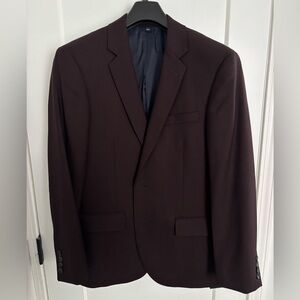 JCrew Burgundy Thompson Wool Blazer
